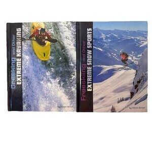 Elliott Smith Extreme Books Lot Of 2 Kayaking Snow Sports Hardcover Capstone